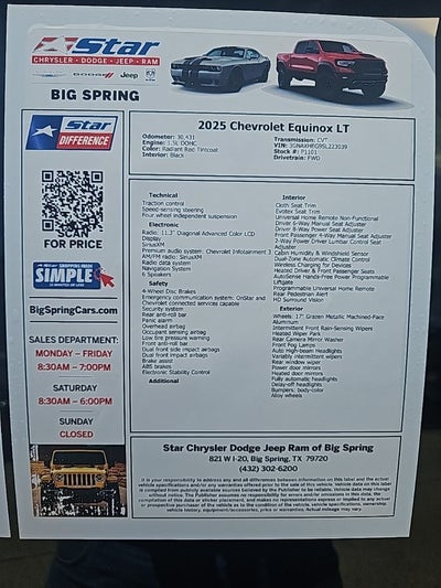 2025 Chevrolet Equinox LT