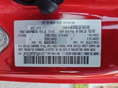 2015 Mazda Mazda Miata Club