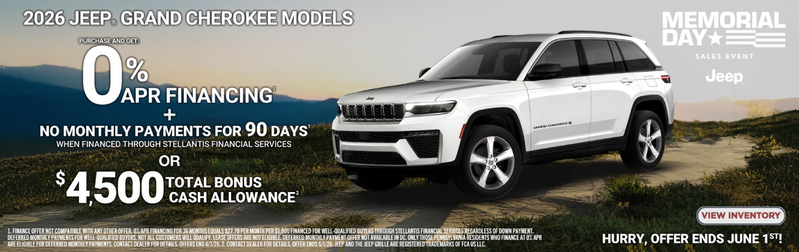 GRAND CHEROKEE MEMORIAL DAY